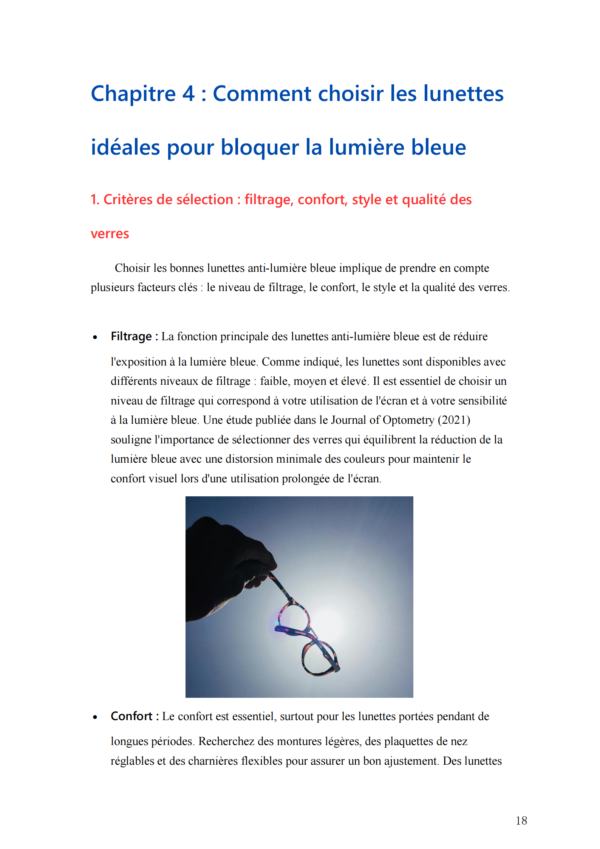 Les Secrets des lunettes anti-lumière bleue : Pourquoi et comment les choisir. – Image 6