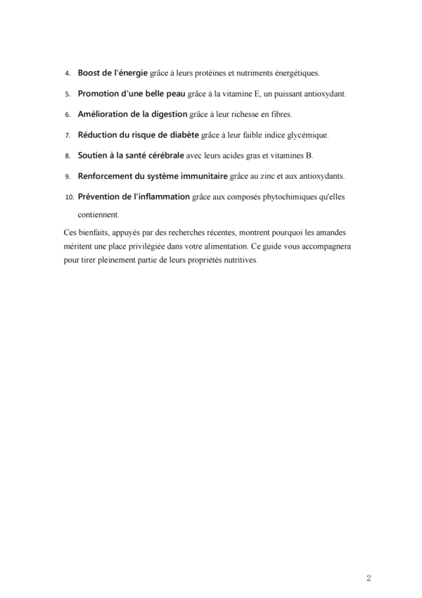 10 Bienfaits des Amandes dans l'Organisme – Image 3