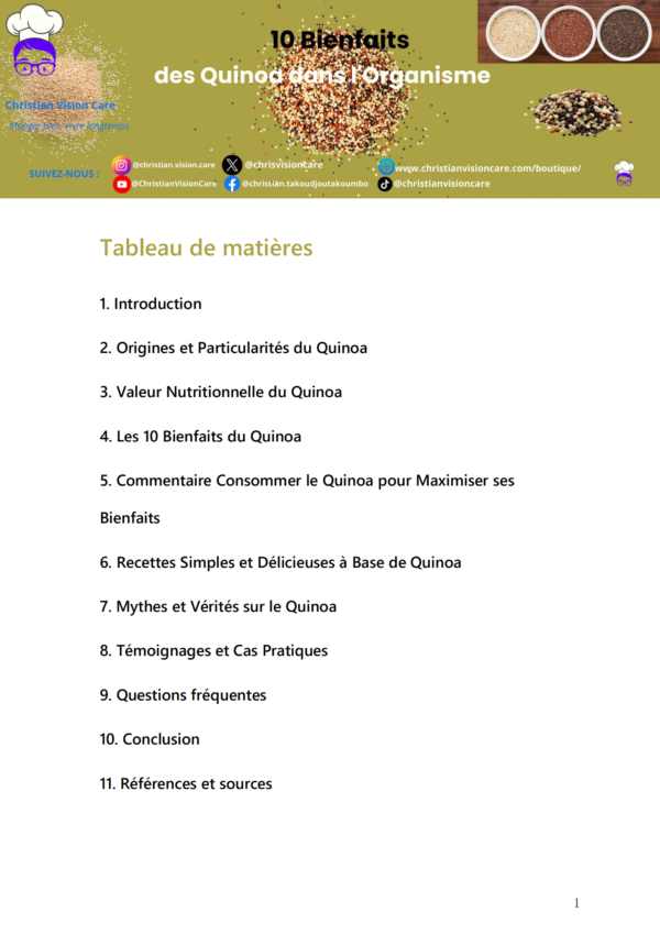 10 Bienfaits du Quinoa dans l'Organisme – Image 2